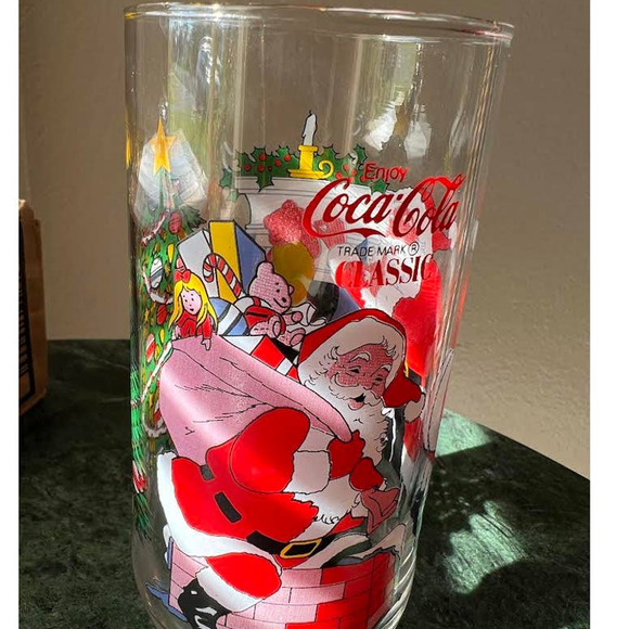 Vintage  Coca Cola McCrory Stores Santa Claus Glass - Picture 3 of 8